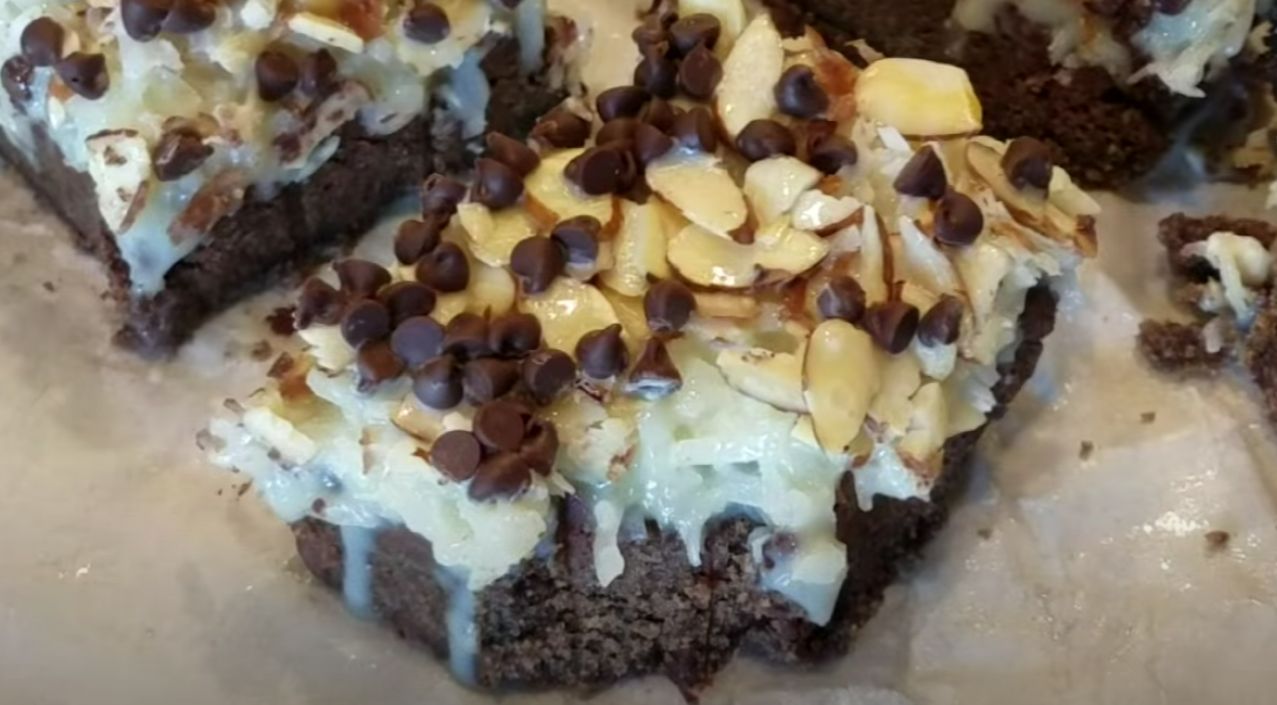 Almond Joy Cookie Dough Bars Recipe