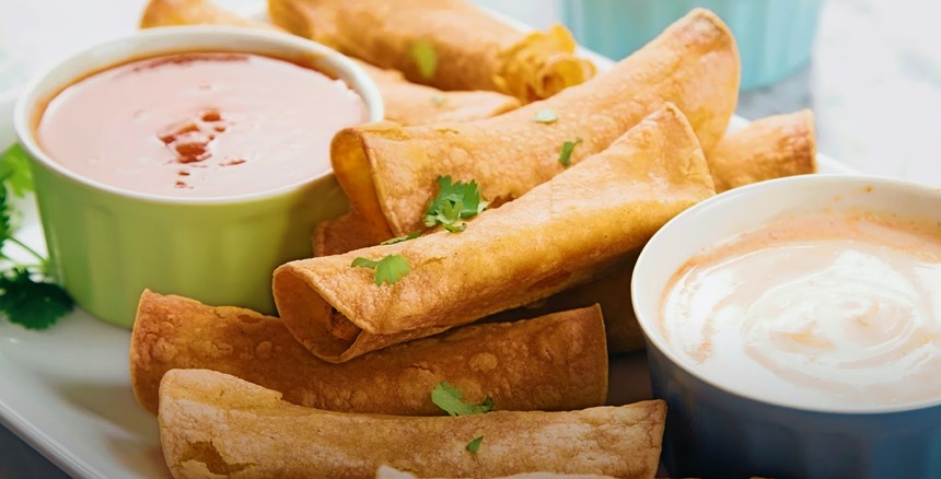 Baked Buffalo Ranch Chicken Taquitos Recipe