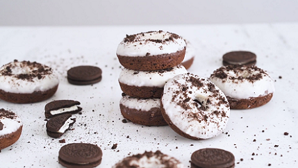 baked cookies and cream doughnuts krispy kreme copycat recipe