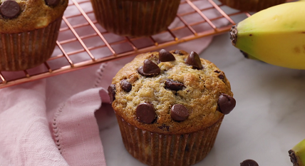 banana chocolate chip muffins recipe