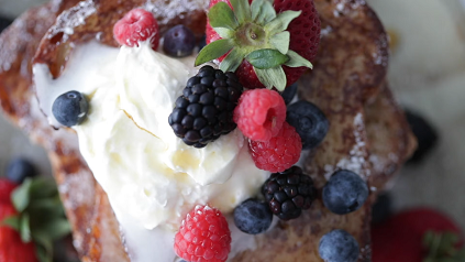 berry-stuffed french toast for two recipe