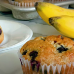 blueberry banana coconut flax muffins recipe