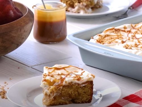 Caramel Apple Toffee Cake Recipe