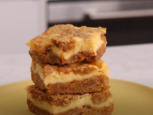 Carrot Cheesecake Bars Recipe