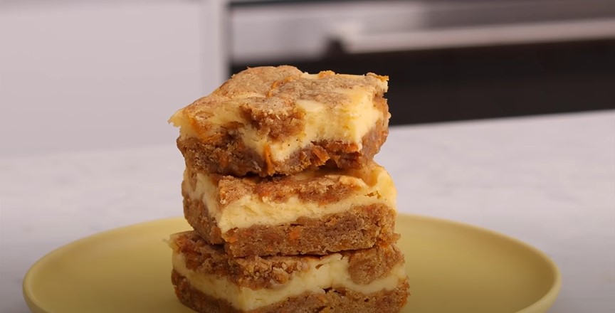 Carrot Cheesecake Bars Recipe