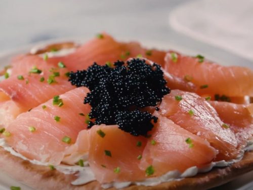 Caviar and Smoked Salmon Pizza Recipe