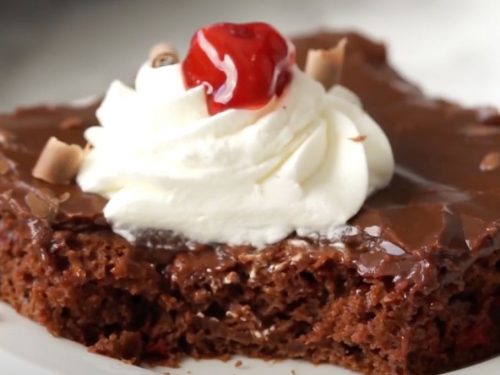 Cherry Chocolate Sheet Cake Recipe