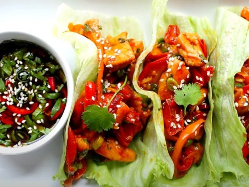 Chicken Stir-Fry Wraps Recipe