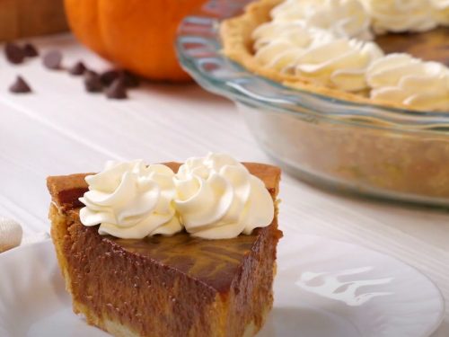 Chocolate-Swirled Pumpkin Pie Recipe