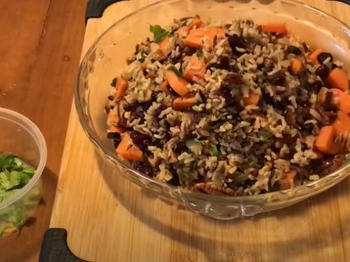 Cranberry Pecan Sweet Potato Wild Rice Pilaf Recipe