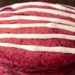 cream cheese red velvet pancakes recipe