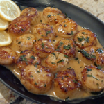 creamy lemon parmesan scallops recipe