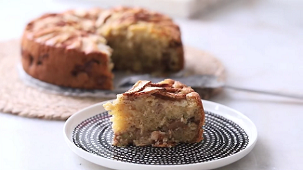 french-style apple rhubarb cake recipe