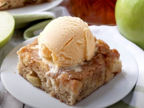 Glazed Apple Maple Blondies Recipe