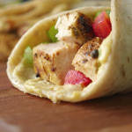 greek grilled chicken hummus wrap recipe