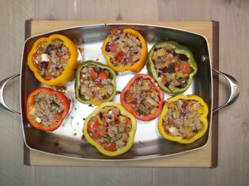 Slow-Cooker Greek Stuffed Peppers Recipe