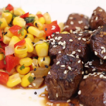 honey garlic steak bites recipe