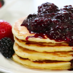 lemon baked pancake with berry sauce recipe