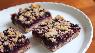 lemon blueberry sour cream crumb bars recipe