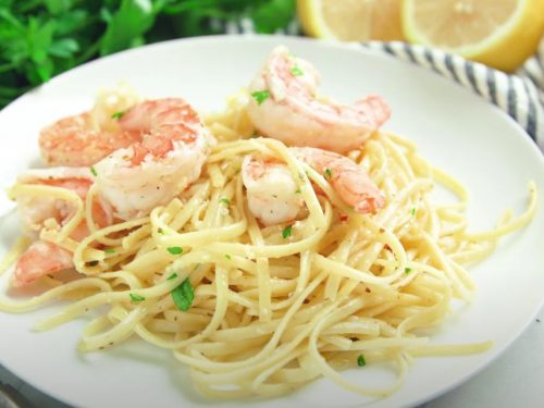 Lemon Garlic Shrimp Scampi Recipe