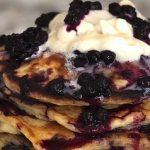 lemon pancakes with blueberry sauce recipe