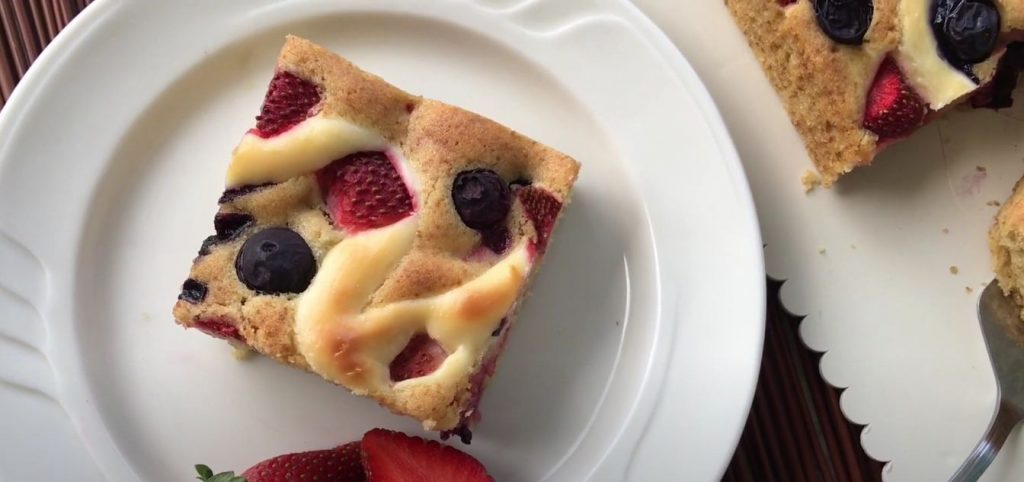 Mixed-Berry Spoon Cake Recipe