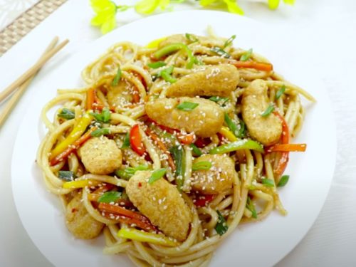 Mongolian Chicken Noodles Recipe