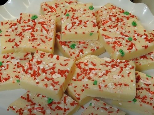 Peppermint Crunch Fudge Recipe