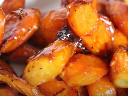 Roasted Brown Butter Honey Garlic Carrots Recipe