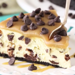 salted caramel chocolate chip cheesecakes recipe