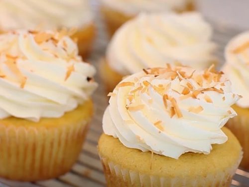 Soft Coconut Cupcakes Recipe