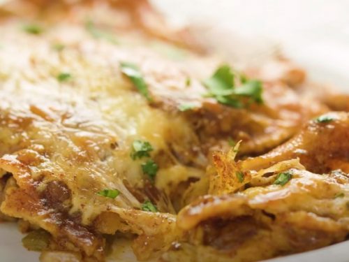 Stacked Beef Enchiladas (Mexican Lasagna) Recipe