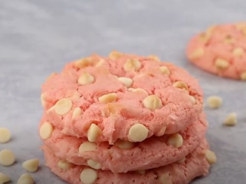 Strawberry Cake Mix Cookies Recipe