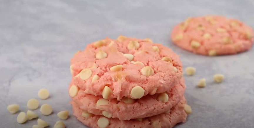 Strawberry Cake Mix Cookies Recipe