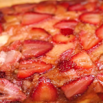 strawberry rhubarb upside down cake recipe