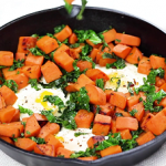 sweet potato kale bacon and avocado hash recipe