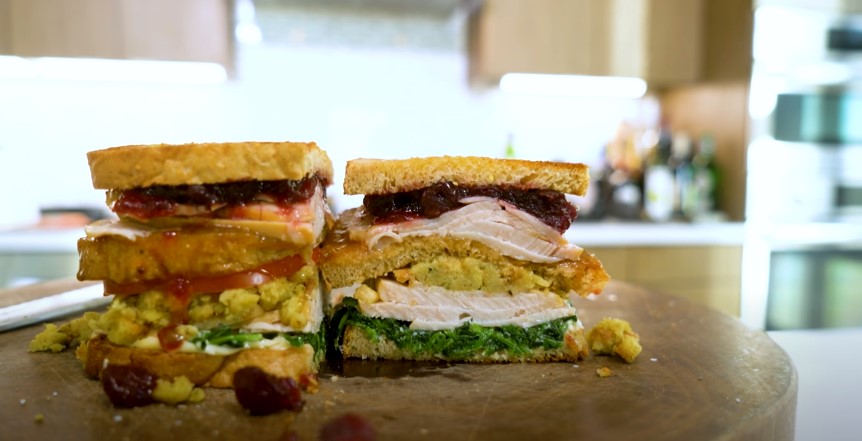 Turkey Cranberry and Stuffing Sandwich Recipe