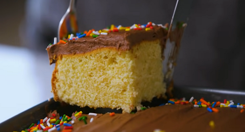 yellow sheet cake with chocolate frosting recipe