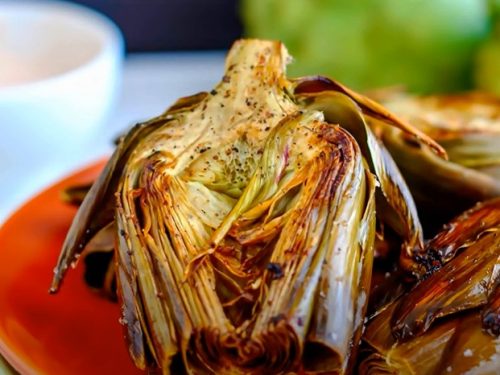 grilled garlic artichokes recipe