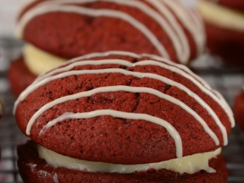 red velvet peppermint whoopie pies recipe