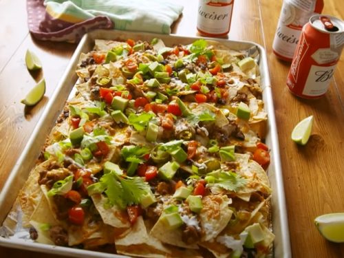 chicken nachos with refried beans recipe