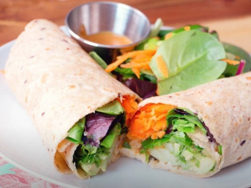 thai peanut chicken wraps recipe