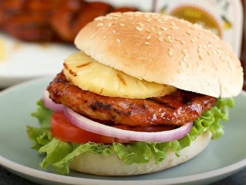 roasted pineapple burger recipe