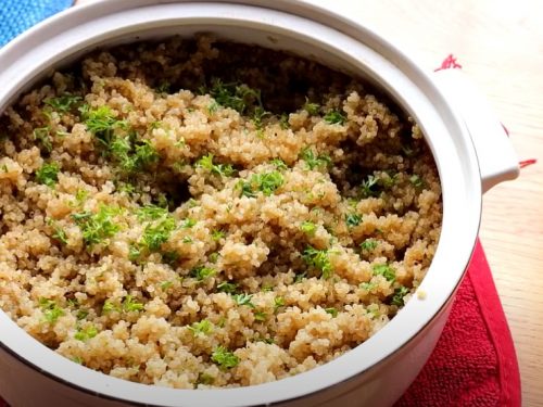 garlic cheese quinoa recipe