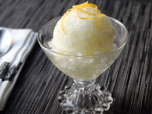 lemon and rosemary granita recipe