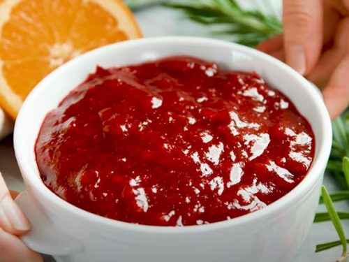 nutty cranberry sauce recipe