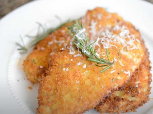 crispy parmesan baked chicken milanese recipe