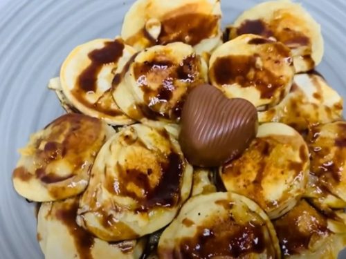 banana split pancake bites recipe