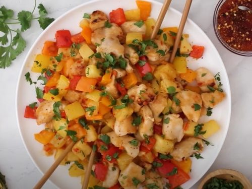 thai chicken and pineapple stir fry recipe