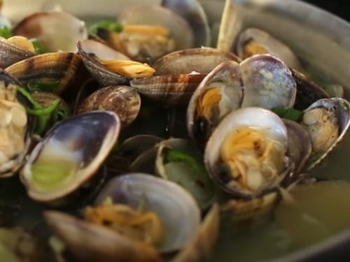 littleneck clam soup with butter beans and saffron recipe